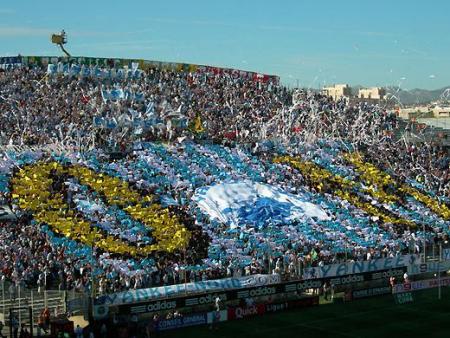tifo du virage nord pour le match om-le mans!!!